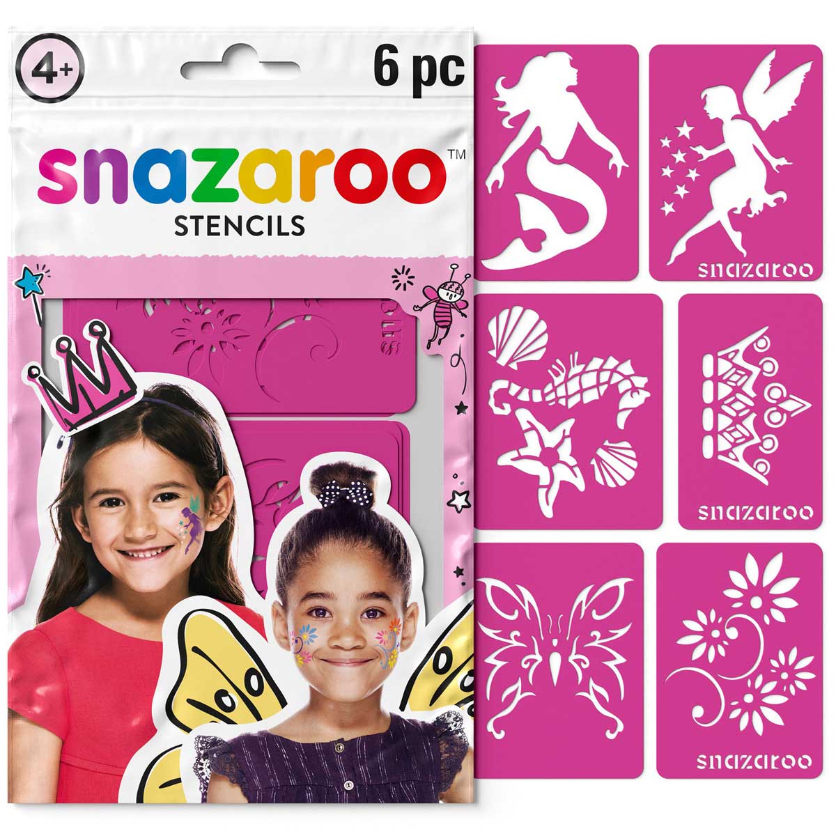 Snazaroo Girls Fantasy Faces Stencils