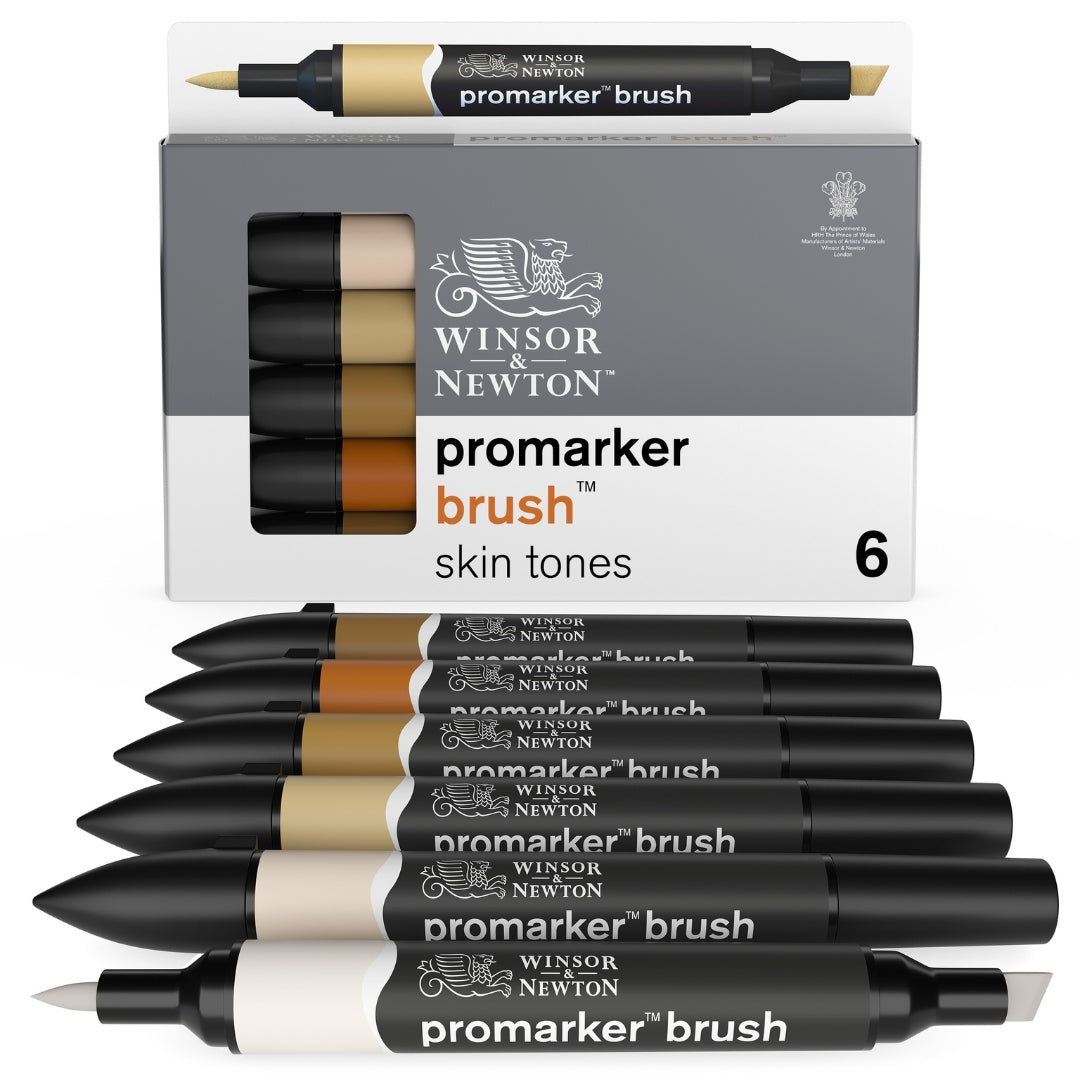 W&N Promarker Set of 6 Skin Tones