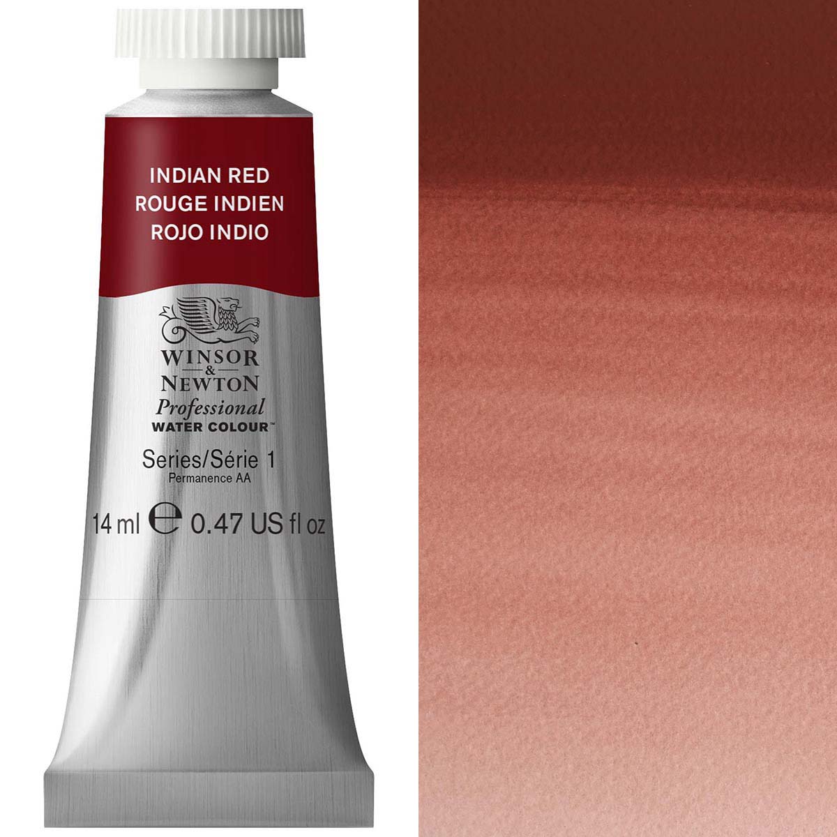 Winsor & Newton Professional Watercolour 14ml Tube — Indian Red