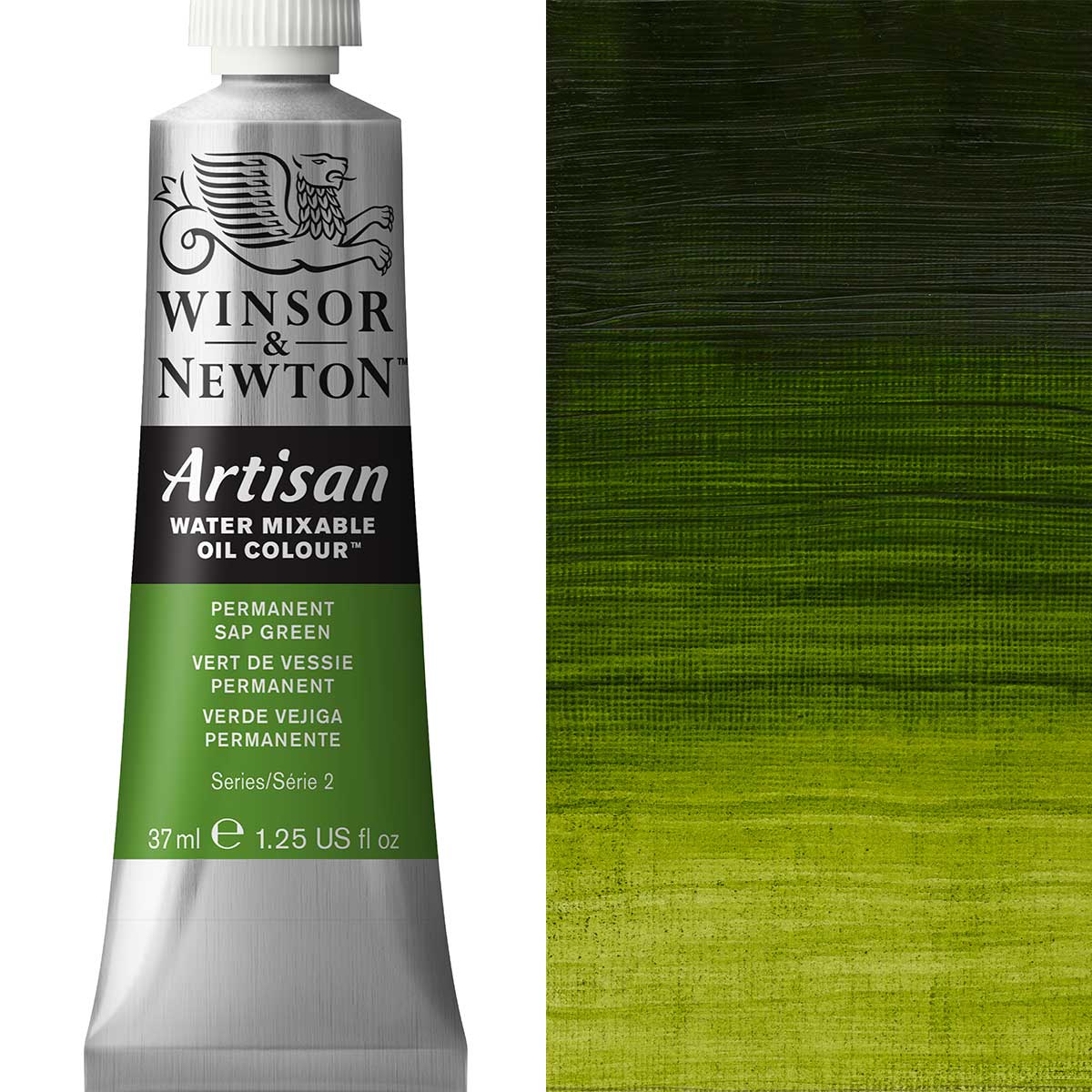Winsor & Newton Artisan Water Mixable Oil 37ml - Permanent Sap Green
