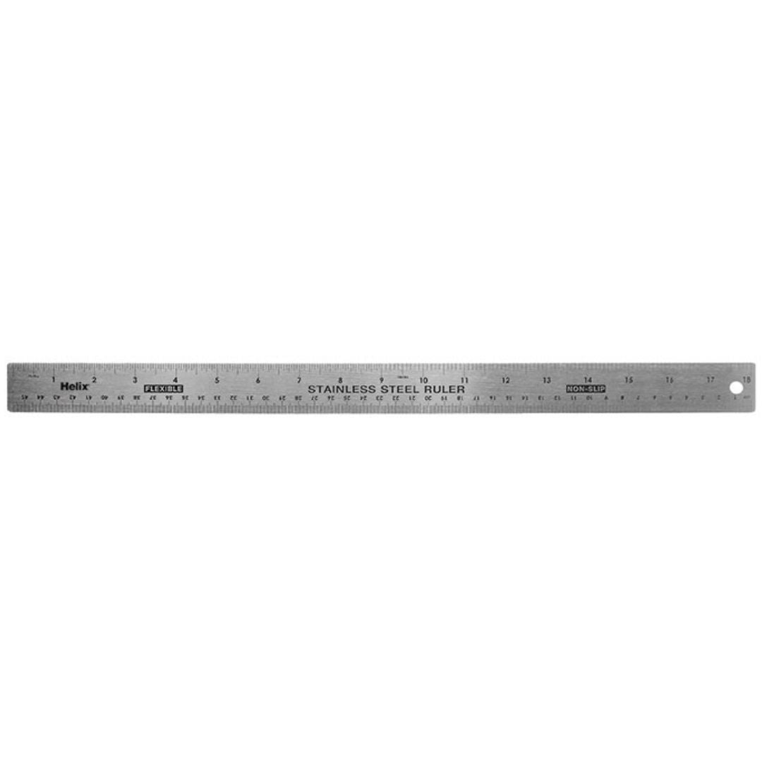 Helix Steel Ruler 18" 45cm