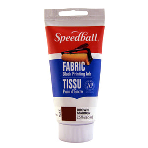 Speedball Fabric Block Printing Ink 75cc (2.5oz) - Brown