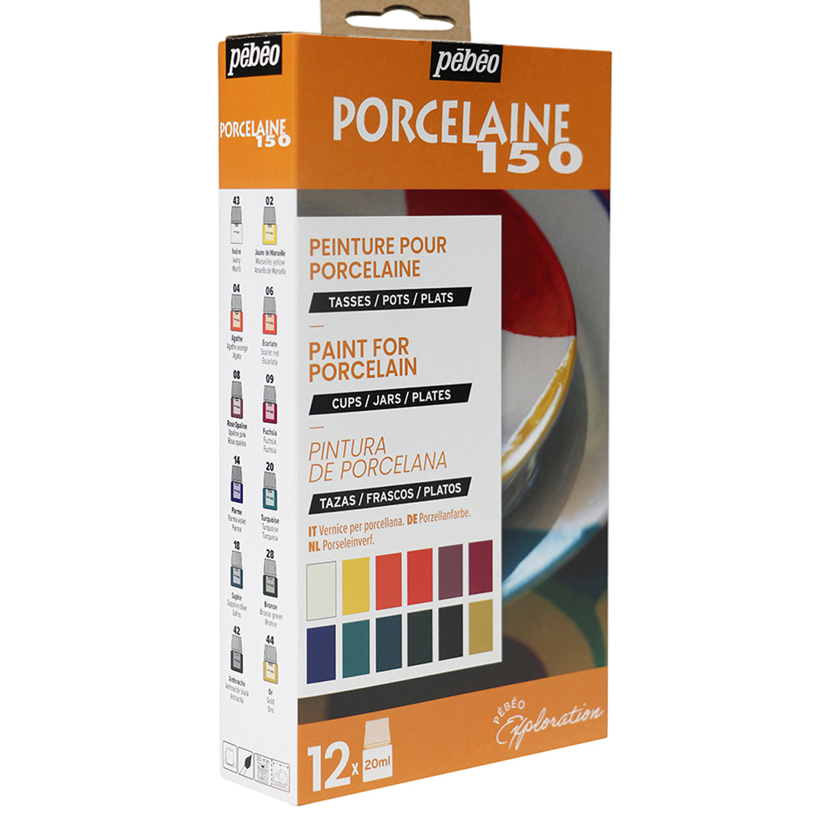 Porcelaine 150 Glossy Explorer Set - 20x12 Ceramic paint