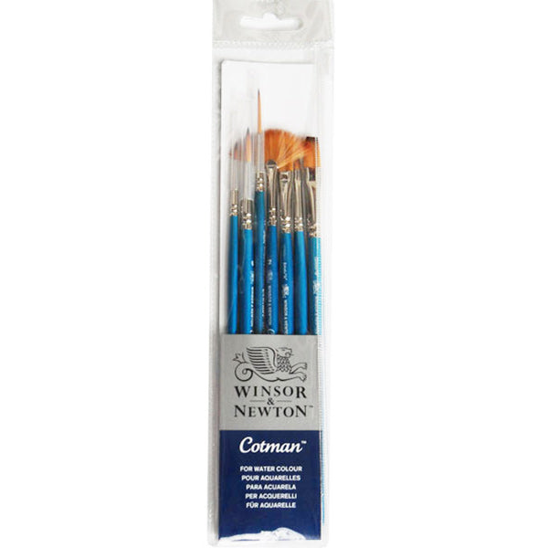 W&N Cotman Short Handle 7 Brush Set