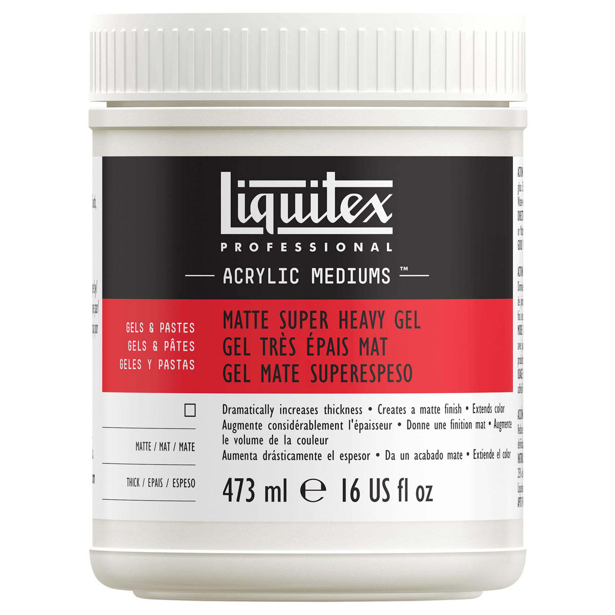 Liquitex Matt Super Heavy Gel Medium — 473ml