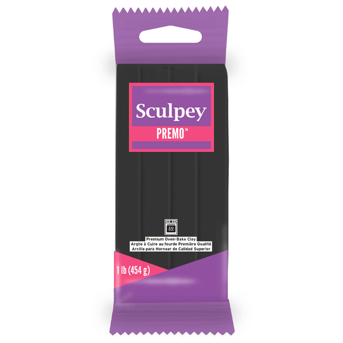 Sculpey Premo Polymer Clay – Black, 1lb