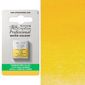 Winsor & Newton Professional Watercolour Half Pan — Cadmium-Free Yellow