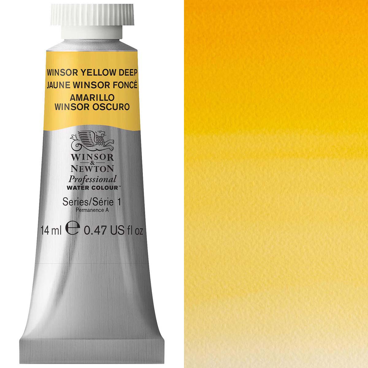 Winsor & Newton Professional Watercolour 14ml Tube — Winsor Yellow Deep