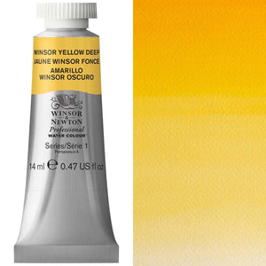 Winsor & Newton Professional Watercolour 14ml Tube — Winsor Yellow Deep
