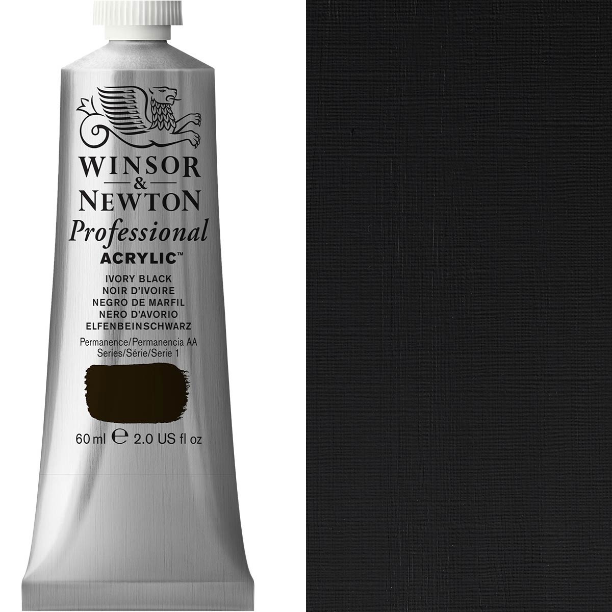 Winsor & Newton Professional Acrylic 60ml - Ivory Black