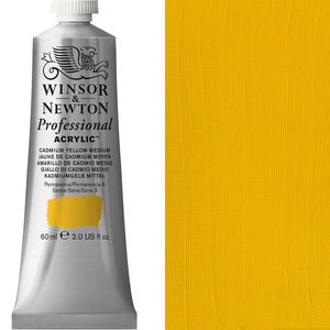 Winsor & Newton Professional Acrylic 60ml - Cadmium Yellow Medium
