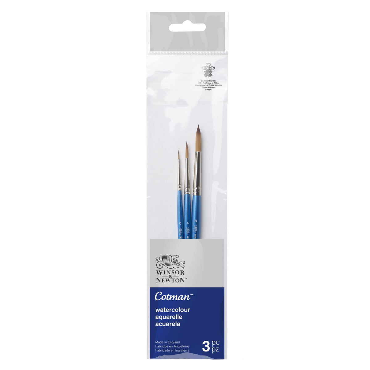 W&N Cotman Brush Short Handle V2 Set of 3