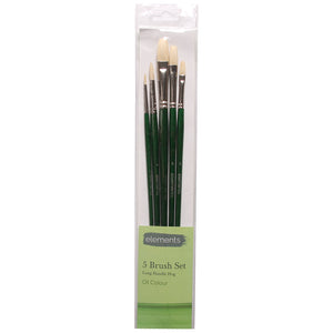Elements Oil Long Handle Brushes — 5 Pack