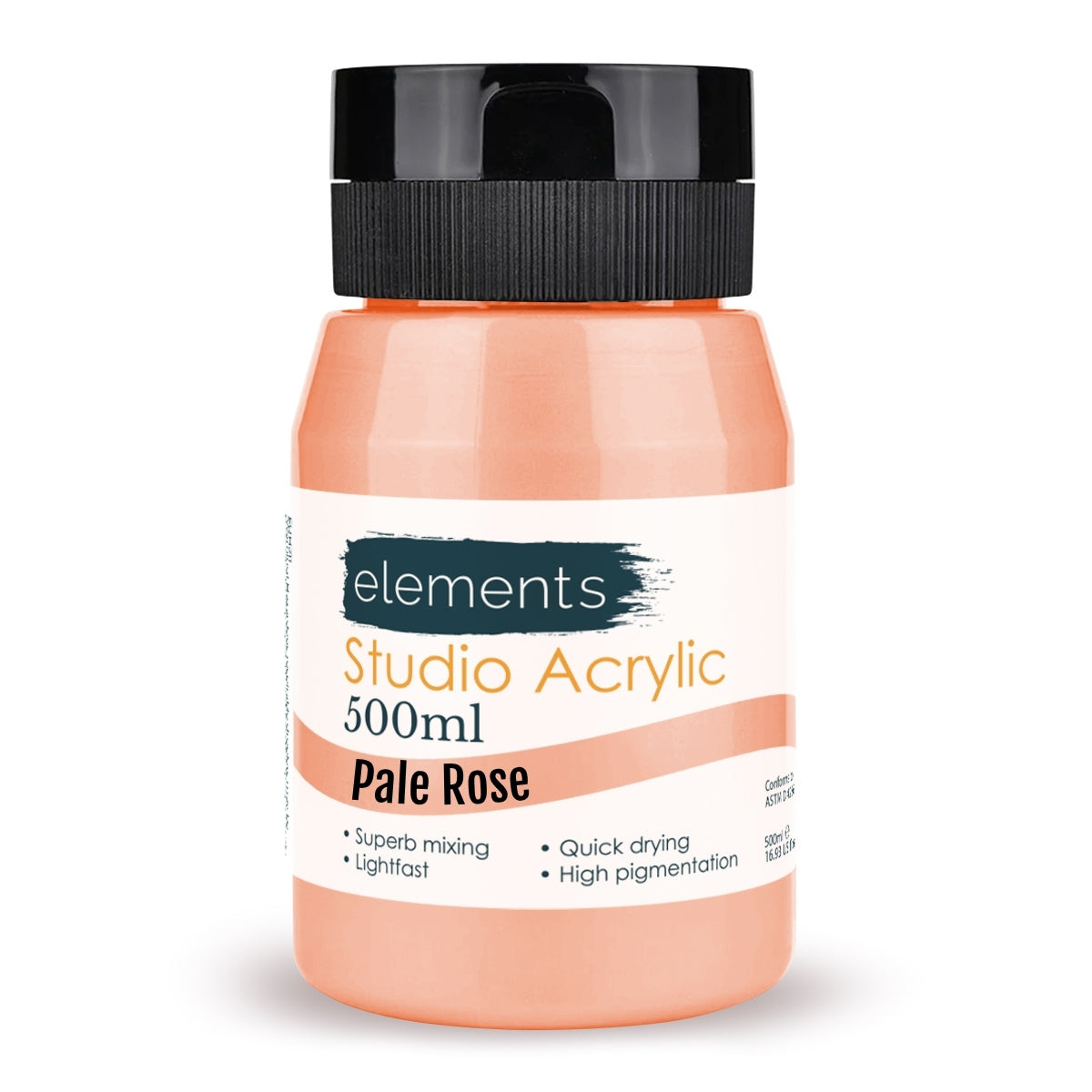 Elements Artists Acrylic 500ml — Salmon Pink