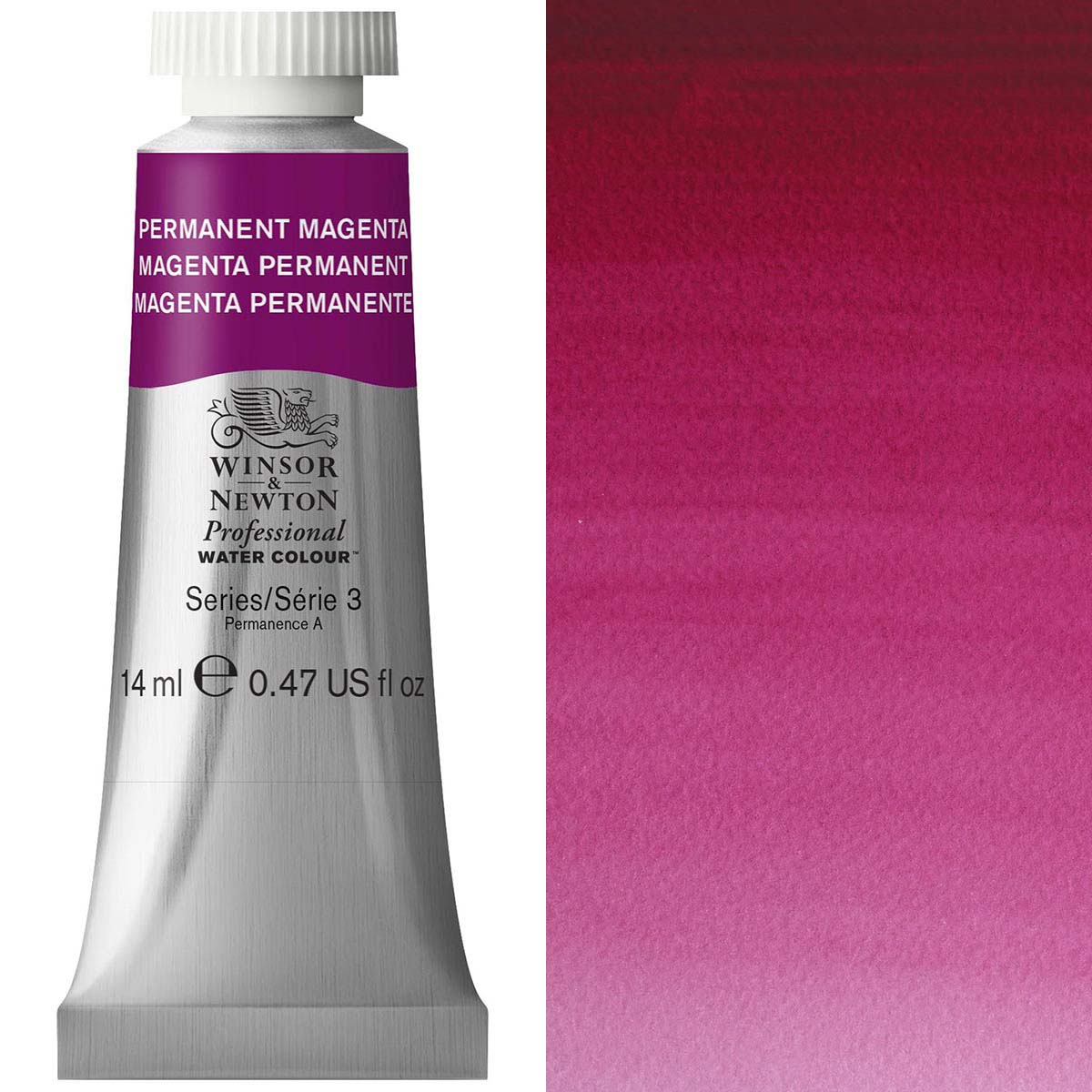 Winsor & Newton Professional Watercolour 14ml Tube — Permanent Magenta
