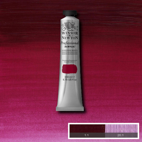 Winsor & Newton Professional Acrylic 200ml — Quinac Magenta