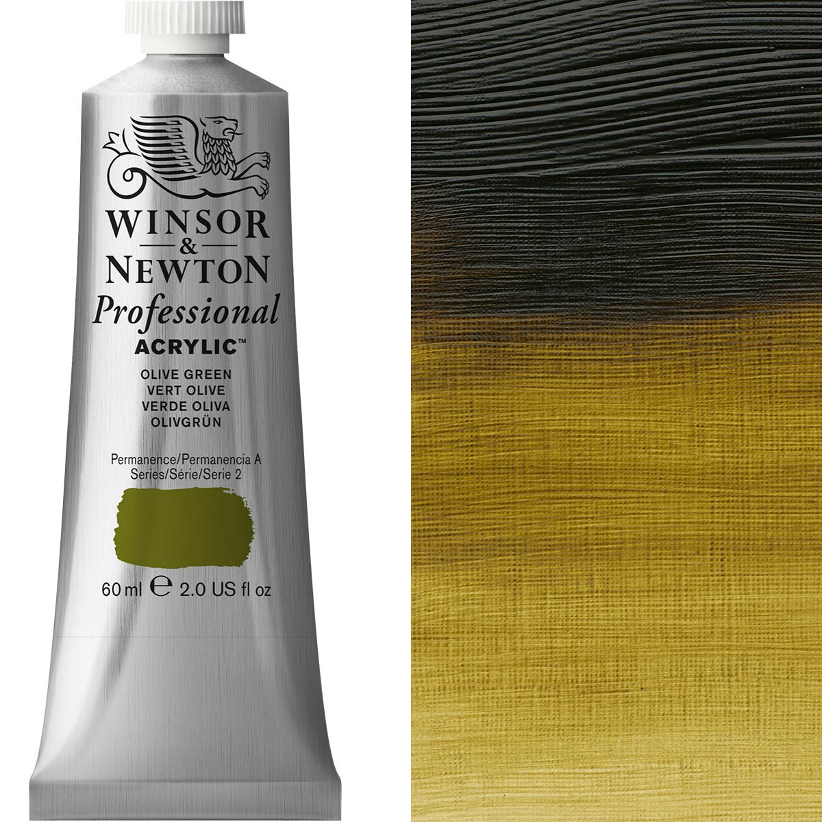 Winsor & Newton Professional Acrylic 60ml - Olive Green