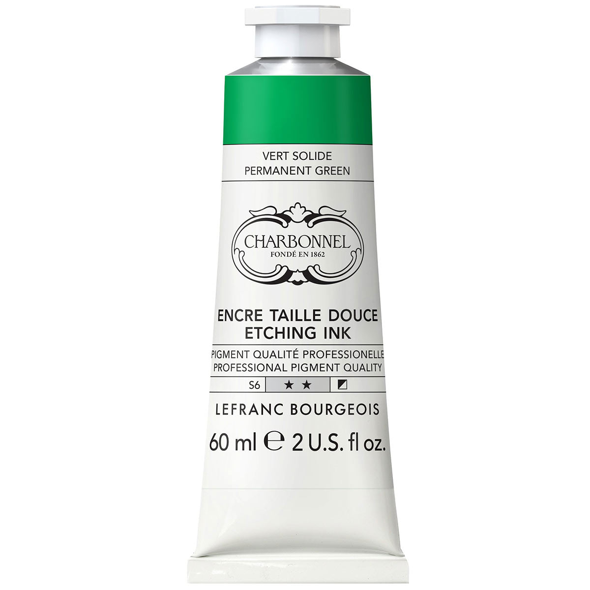 Charbonnel Etching Ink 60ml Permanent Green S6