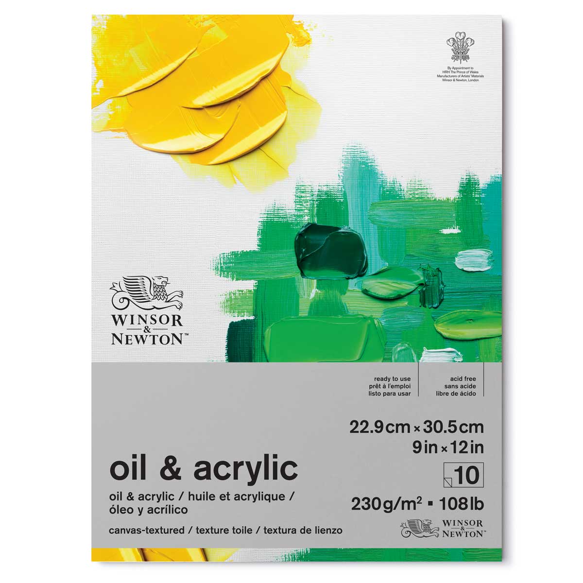 Winsor & Newton Oil and Acrylic Colour Pad — 9 x 12 in