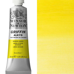 Winsor & Newton Griffin Alkyd Oil - Winsor Lemon