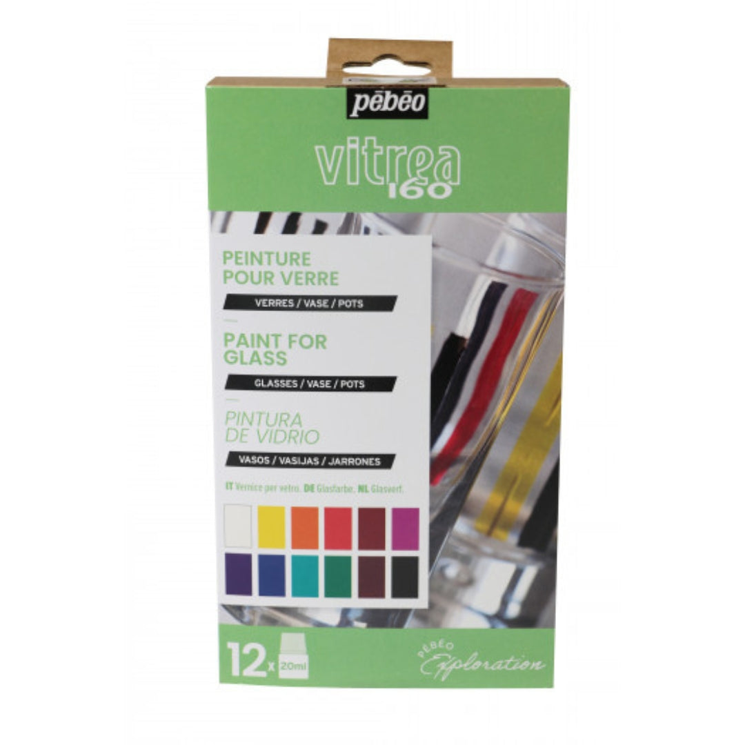 Vitrea 160 Glass Paint Glossy Explorer Set - 12x20ml