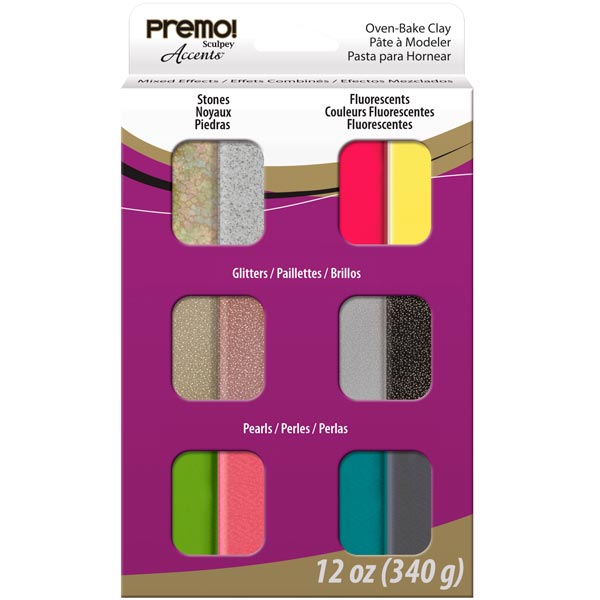 Sculpey Premo Multi Pack – 12 x 1oz Mixed Effects