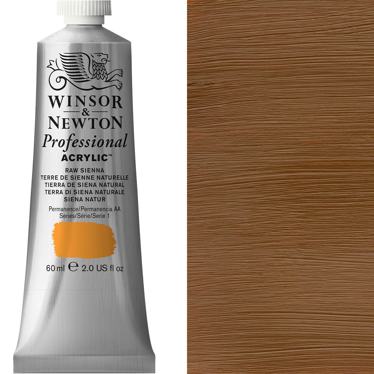 Winsor & Newton Professional Acrylic 60ml - Raw Sienna