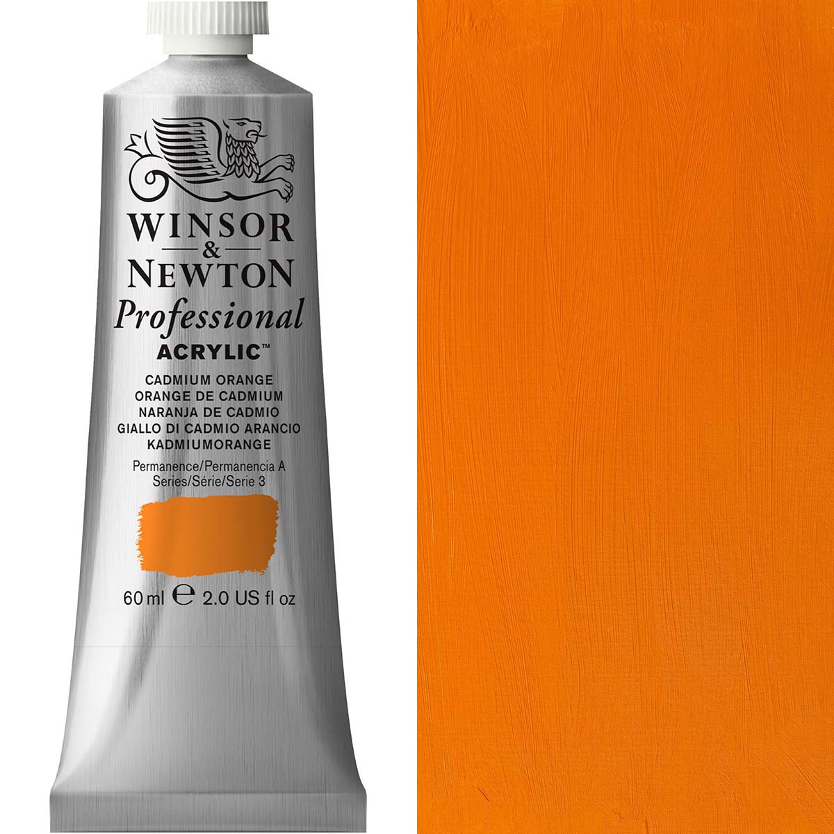 Winsor & Newton Professional Acrylic 60ml - Cadmium Orange