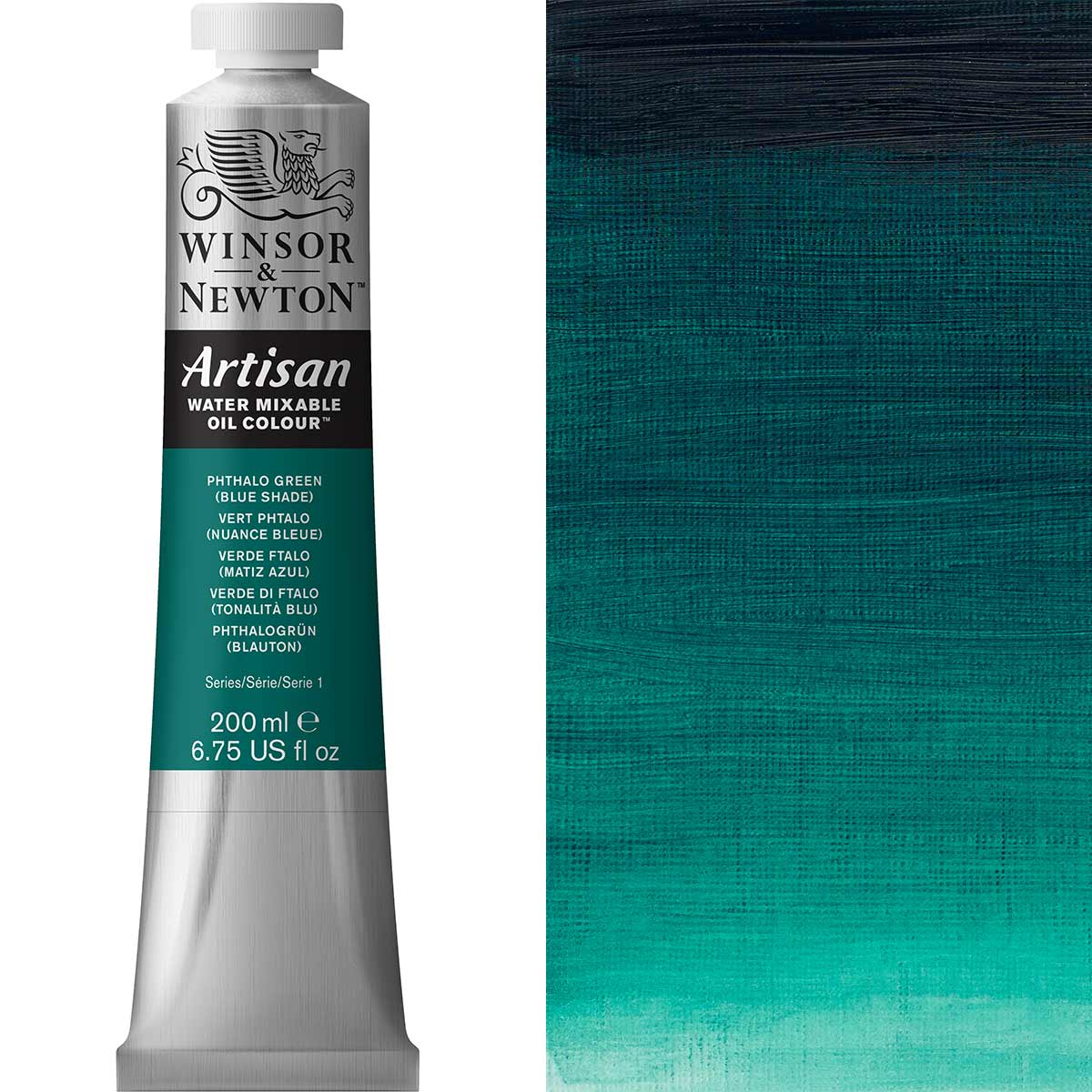 Winsor & Newton Artisan Water Mixable Oil 200ml — Phthalo Green Blue Shade