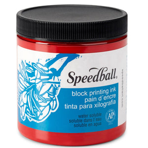 Speedball Water-Soluble Block Printing Ink 236ml (8oz) - Red