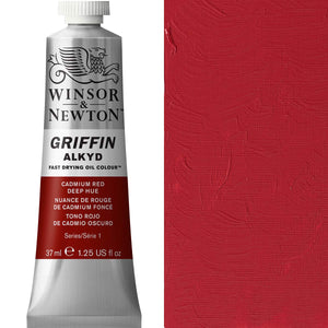 Winsor & Newton Griffin Alkyd Oil - Cadmium Deep Red