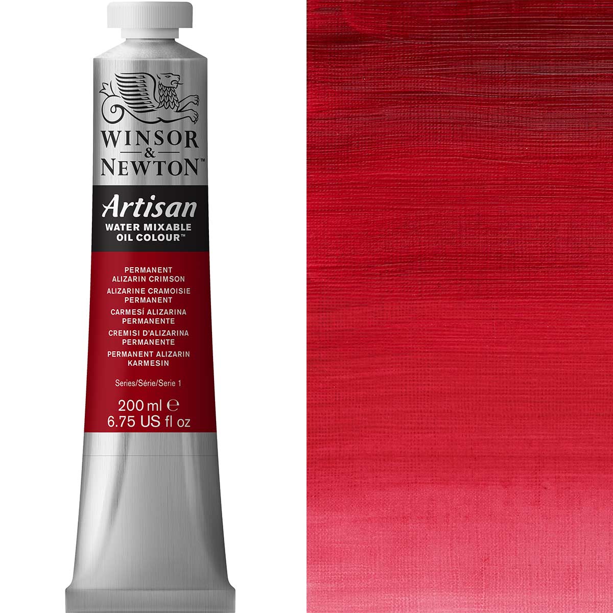 Winsor & Newton Artisan Water Mixable Oil 200ml — Permanent Alizarin Crimson