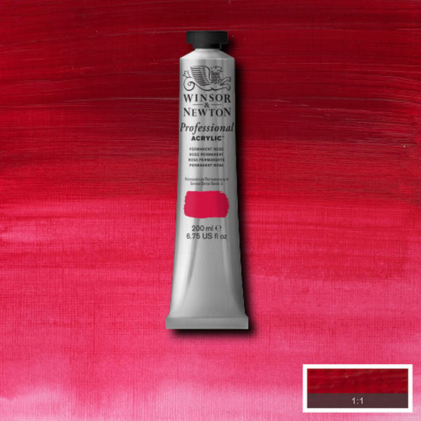 Winsor & Newton Professional Acrylic 200ml — Perm Rose Quin