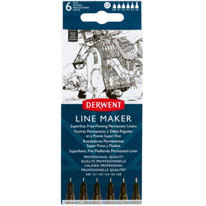 Derwent Line Maker Black 6 Pack