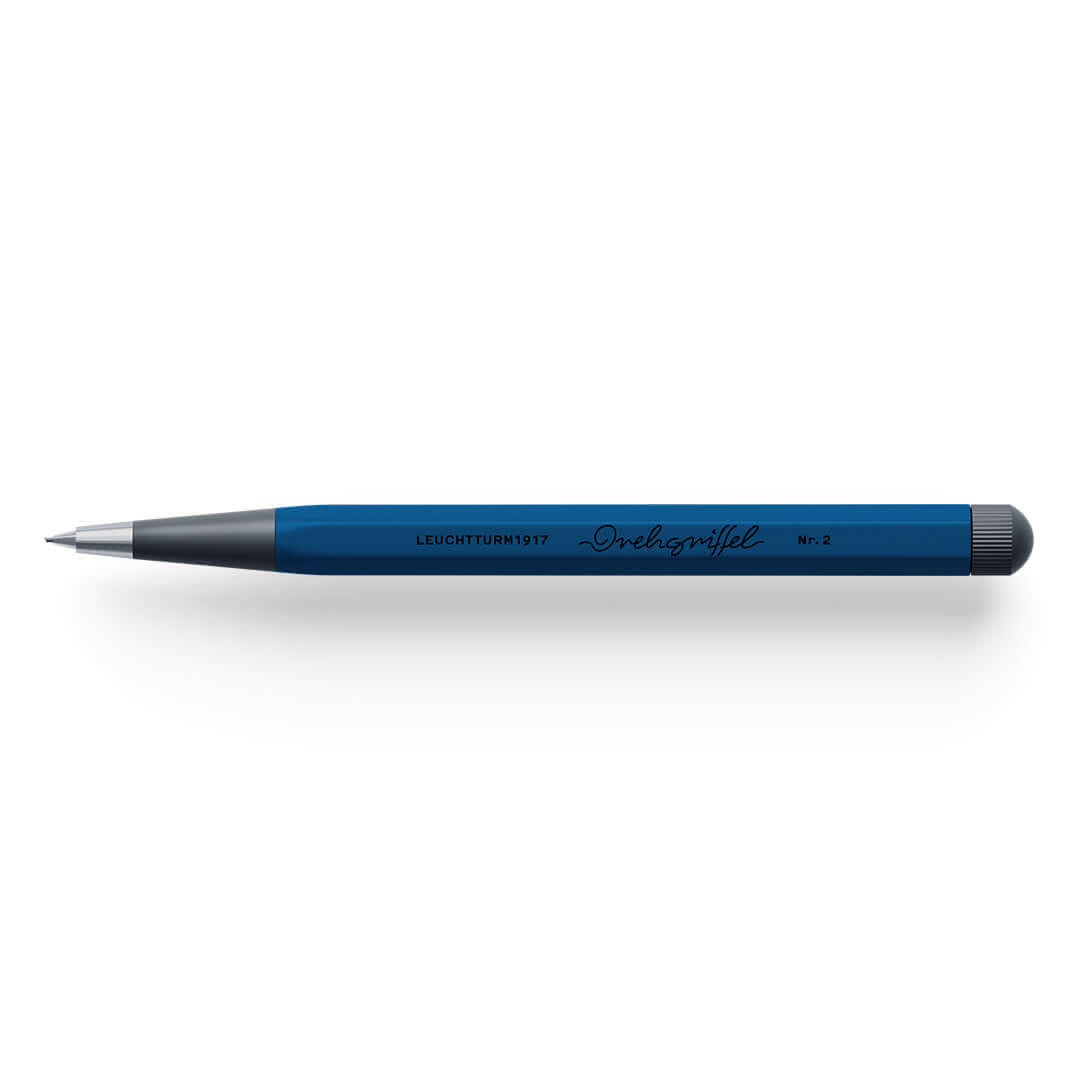 Leuchtturm1917 Drehgriffel Collection – 2026 Colours in Indigo, precision-milled pen with twist mechanism