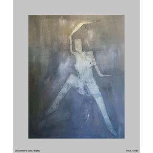 Duchamp's Imaginary Girlfriend by Paul Yates – original mixed media on canvas