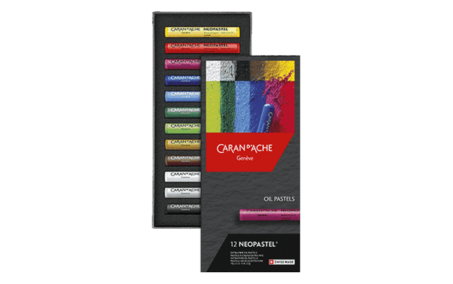 Caran d'Ache Neopastel oil pastels - box of 12 colours