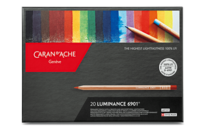 Caran d'Ache Luminance 6901 colour pencils - box of 20 assorted