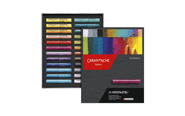 Caran d'Ache Neopastel oil pastels - box of 24 colours