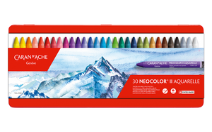 Caran d'Ache Neocolor II water-soluble wax pastels - box of 30 colours