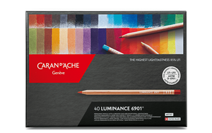 Caran d'Ache Luminance 6901 colour pencils - box of 40