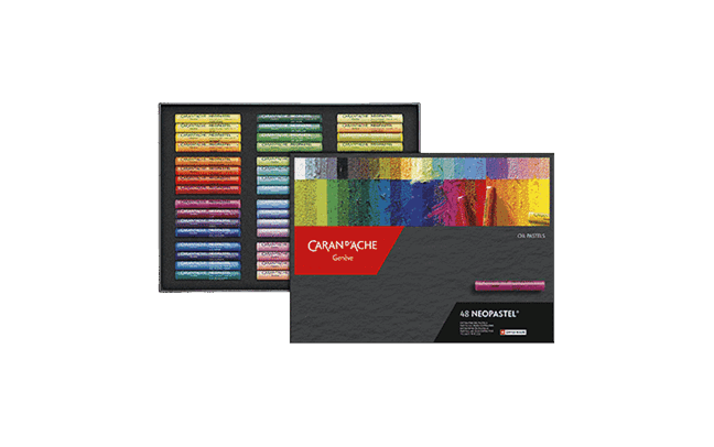 Caran d'Ache Neopastel oil pastels - box of 48 colours