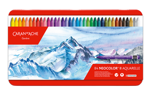 Caran d'Ache Neocolor II water-soluble wax pastels - box of 84 colours