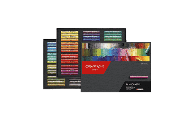Caran d'Ache Neopastel oil pastels - box of 96 colours