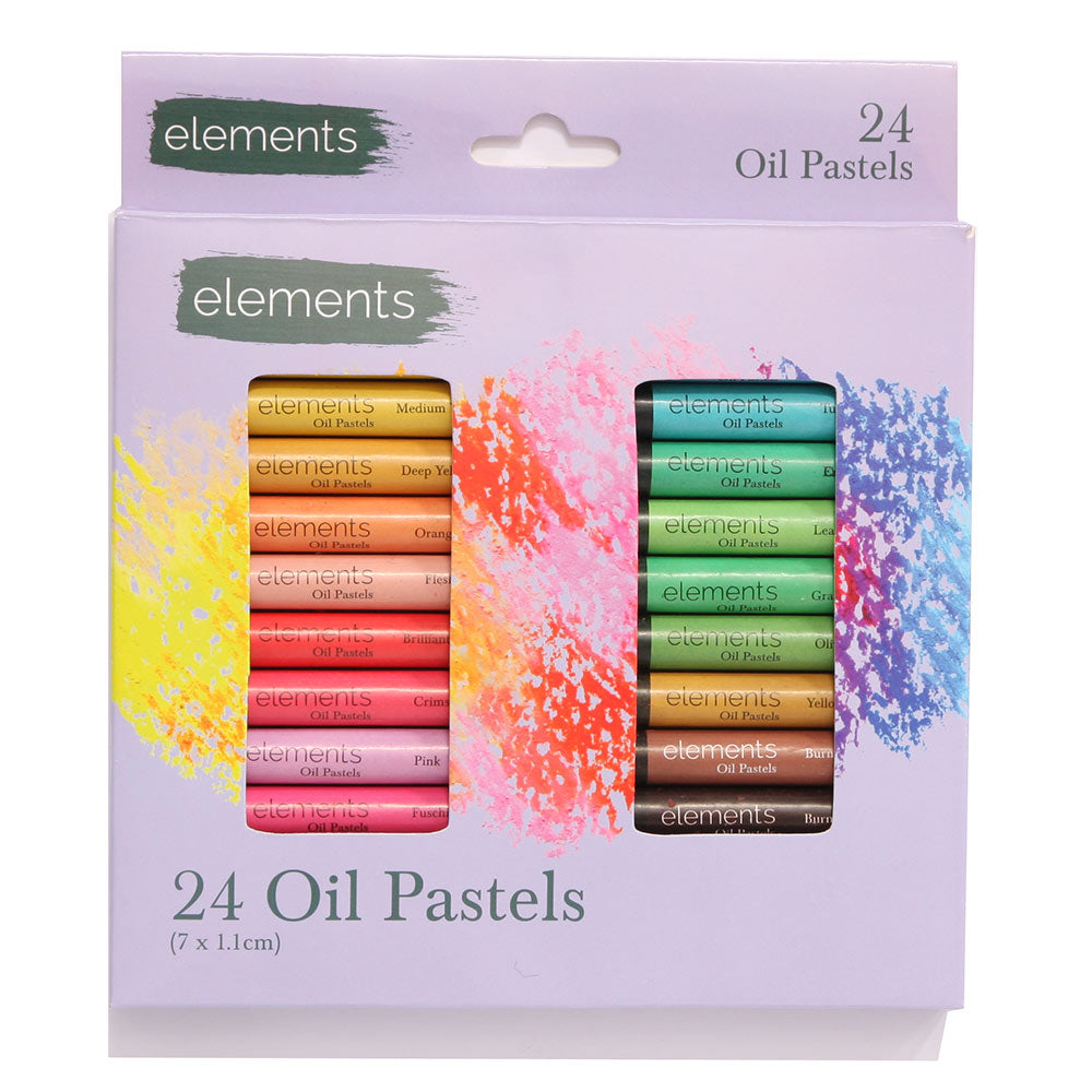 Elements Oil Pastels - Pack of 24