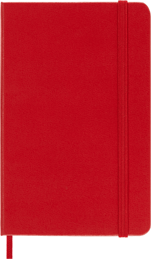 Moleskine Classic Pocket Ruled Hardcover Notebook - Scarlet Red