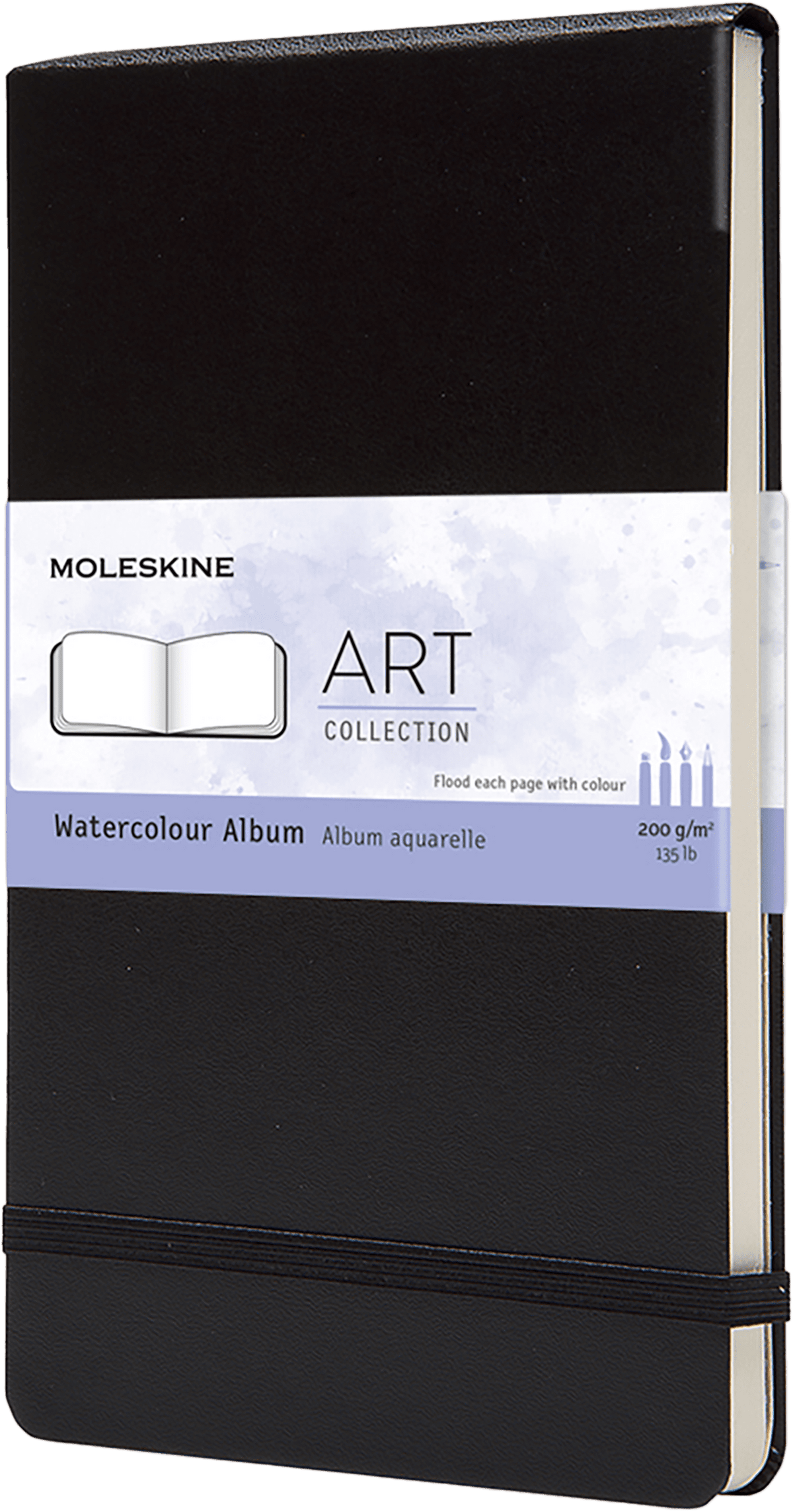 Moleskine Art Large Watercolour Album - Black, 200gsm
