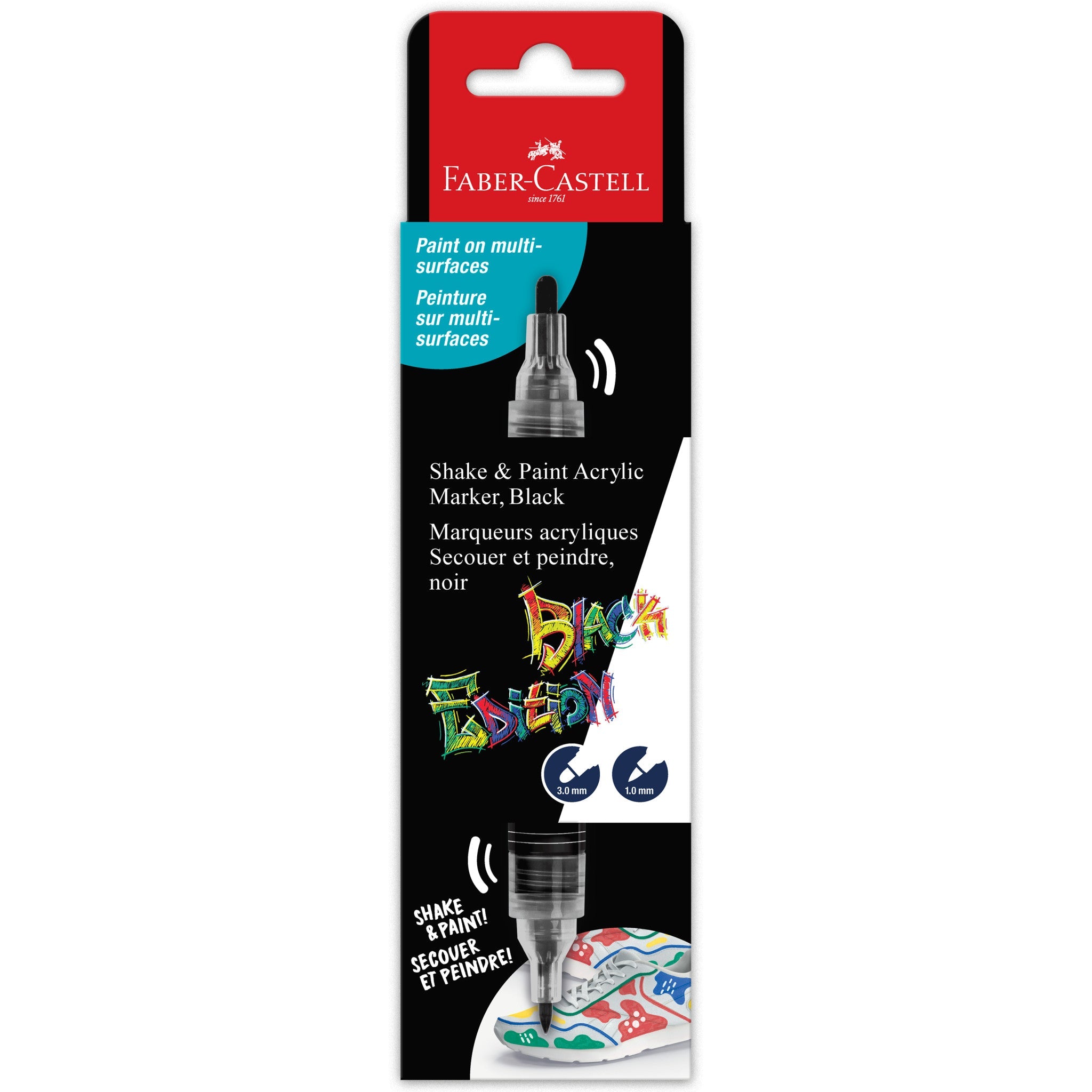 Faber-Castell Black Edition Shake & Paint marker, black