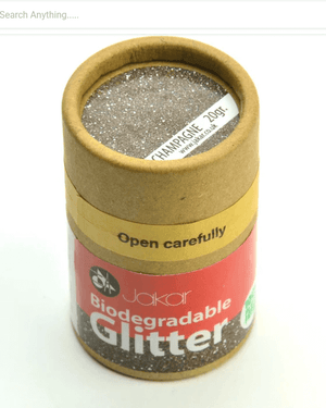 Jakar Biodegradable Fine Glitter 20 g – Eco Craft Glitter Range in brown jar, perfect for eco-friendly crafts and classrooms.
