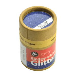 Jakar Biodegradable Fine Glitter 20 g – Eco Craft Glitter Range, blue biodegradable glitter jar